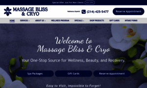 Massageblissandcryo.com thumbnail