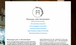 Massagejobsamsterdam.com thumbnail