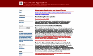 Masshealthapplication.com thumbnail