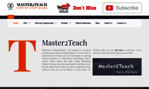 Master2teach.com thumbnail