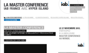 Masterconference.iabfrance.com thumbnail