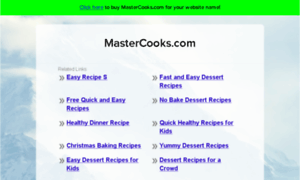 Mastercooks.com thumbnail