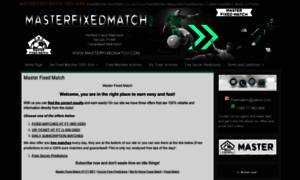 Masterfixedmatch.com thumbnail