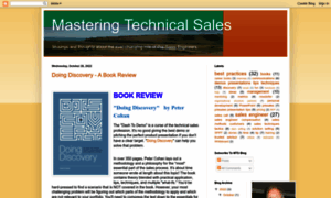 Masteringtechnicalsales.blogspot.com thumbnail