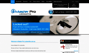 Masterprolocksmiths.com.au thumbnail