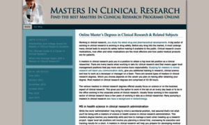 Mastersinclinicalresearch.com thumbnail