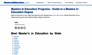 Mastersineducation.com thumbnail