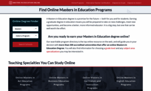 Mastersineducationonline.net thumbnail