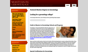 Mastersingerontology.com thumbnail