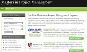 Mastersinprojectmanagement.com thumbnail