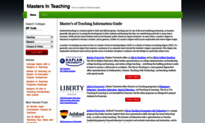 Mastersinteaching.net thumbnail