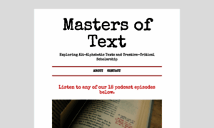 Mastersoftext.com thumbnail