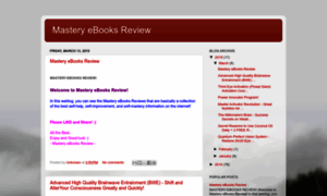 Mastery-ebooks-review.blogspot.de thumbnail