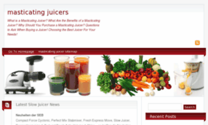 Masticating-juicers.net thumbnail