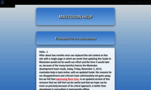 Mastodon.help thumbnail