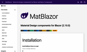 Matblazor.com thumbnail