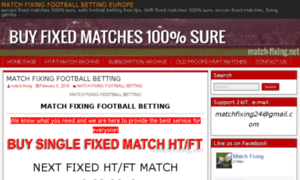 Match-fixing.net thumbnail