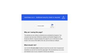 Matchless.co.in thumbnail