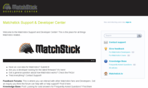 Matchstick.uservoice.com thumbnail