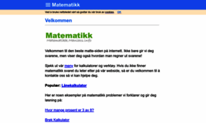 Matematikk.maniacs.info thumbnail