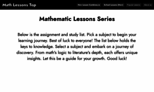 Math-lessons.top thumbnail