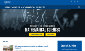 Math.udel.edu thumbnail