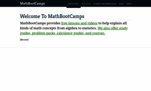 Mathbootcamps.com thumbnail