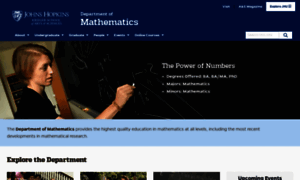 Mathematics.jhu.edu thumbnail