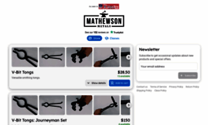 Mathewsonmetals.com thumbnail