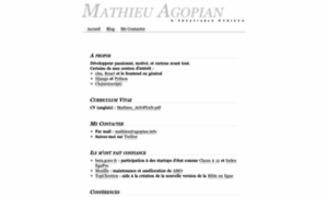 Mathieu.agopian.info thumbnail