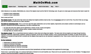 Mathonweb.com thumbnail