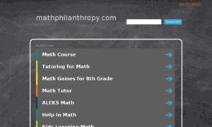 Mathphilanthropy.com thumbnail