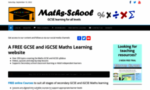 Maths-school.co.uk thumbnail