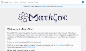 Mathsoc.unsw.edu.au thumbnail