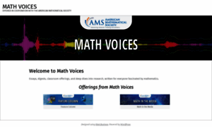 Mathvoices.ams.org thumbnail