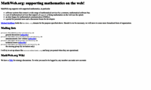 Mathweb.org thumbnail
