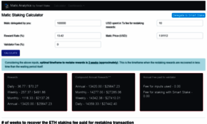 Matic.smartstake.io thumbnail