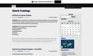 Matrixtrainings.wordpress.com thumbnail