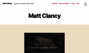 Matt-clancy.com thumbnail