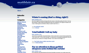Mattblair.ca thumbnail