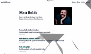 Mattboldt.com thumbnail