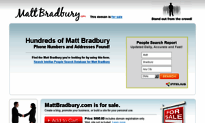Mattbradbury.com thumbnail