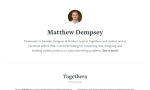 Mattdempsey.com thumbnail