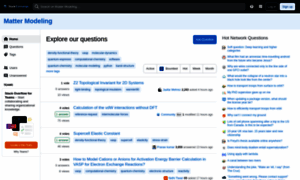 Mattermodeling.stackexchange.com thumbnail