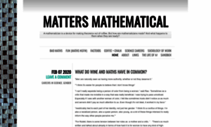 Mattersmathematical.wordpress.com thumbnail