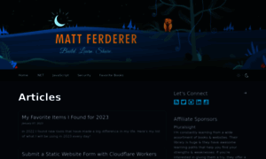 Mattferderer.com thumbnail