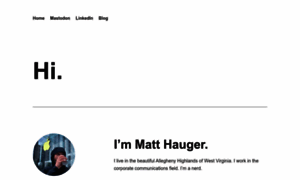 Matthauger.com thumbnail