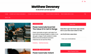 Matthewdevaney.com thumbnail