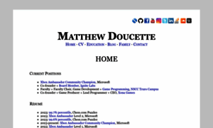 Matthewdoucette.com thumbnail