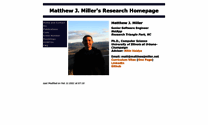 Matthewjmiller.net thumbnail